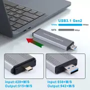 M.2 NVMe PCIE SSD External Enclosure Storage Case Box USB Type-C Drive 10Gbps