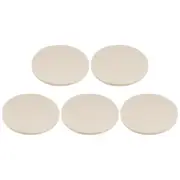 5pcs Wool Felt Polishing Pads 5 inch Buffing Wheel Polish Pad Flocking Back