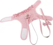 1 Set Puppy Traction Rope Training Dog Leash Short Training Leash for Dogs Adjustable Puppy Vest Cat Harness Soft Mesh Pet Harness Pet Nylon Traction Rope Cloth