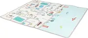 Baby Floor Play Mat, Baby Activity Mat 180x150cm Baby Play Mat, Rectangular Baby Crawling Pad, Foldable Soft Playmat Baby Play Mat with Storage Bag for Indoor Play