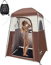 KingCamp Shower Tent Oversize Outdoor Shower Tents for Camping Dressing Room Portable Shelter Changing Room Shower Privacy Shelter Single/Double Shower Tent
