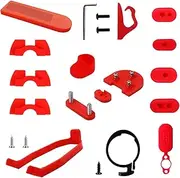 Circuit Board Dashboard Panel Protective Case, for Xiaomi, M365 Pro Electric Scooter Hook Vibration Dampers Rear Fender Support Skateboard Mudguard(Red)