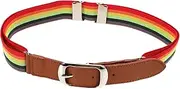 [FRCOLOR] Outdoor Elastic Adjustable Belt with Stripes Stretchy Rainbow Waist Belt for Running Baseball Hiking and Gym Activities Comfortable Sports Waistband for All