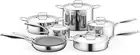 Nutrichef NCSSX45 12Pc Clad Cookware