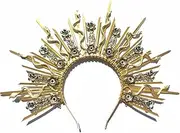 [Oxtxuzdm] Gothicism Dark Styles Headpiece Unique Fashion Headwear Colorful Snake Headband for Festivals and Themed Parties