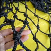 Black Child Safety Net Anti Fall Net Balcony Window Staircase Deck Pool Soccer Field Fence Nylon Mesh Protecting Kids Cats Dogs(1Mx6M,Dia 6MM Grid6x6CM)