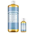 Dr. Bronner’s Pure-Castile Liquid Soap – Baby Unscented Bundle. 32 o