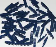 Lego Lot of 50 Dark Blue Sloped Slope Curved 4 x 1 No Studs Parts