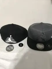 New Nike Air Jordan Silver Jumpman Youth Size 8/20 Black Snapback Cap/Hat Jordan
