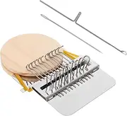 OFFIGAM 1Set Mini Wooden Weaving Machine Kit for Handmade for Compact and Portable Craft Tool for Creative Weaving Projects for Home and Travel