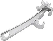 2Pcs Bucket Opener Tool, Aluminum Bucket Opener, Paint Can Lid Opener, Aluminum Paint Bucket Lid Opener Wrench, Metal Can Opener Lid Remover Tool for Home Industrial (Silver)