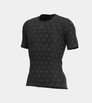 Ale Cycling Short Sleeve Base Layer in super lightweight|INTIMO QUARK- Black