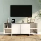 vidaXL TV Cabinet White 130x35x50 cm Engineered Wood 2BB