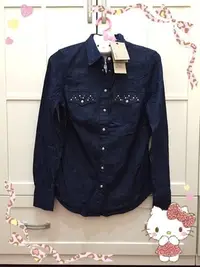 在飛比找Yahoo!奇摩拍賣優惠-【levis】藍色丹寧牛仔襯衫／外套(H&M、ZARA、fo