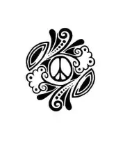 Peace Decal for Yeti, RTIC, Phone, Laptop, Tumblers, Cars, Mailbox,Travel mug