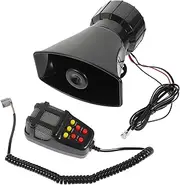 GLEAVI 1set Car Alarm Horn with Tones Loudspeaker System for Vehicle Truck Remote Control Easy Installation Custom Recording Function Emergency System