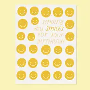 Sending smiles bday