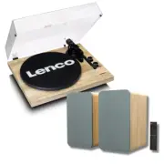 Lenco LBT-188 Turntable and Silcron SLR07 Active Speakers Package