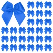 50-Pack Mini Craft Ribbon Bow 1x1 Inch for Craft DIY[Dark Blue]