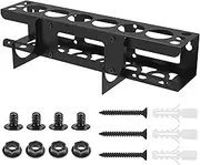 Caulking Tool Organizer, Carbon Steel Caulking Tool Storage Rack, Wall Mounted Grease Tube Rack, Holds 6 Tubes Caulking Nozzle, Caulk Tube Storage Rack, Portable Storage Rack for Garages