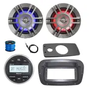 JBL Marine Radio, Spa Bezel, Adapter, Antenna, 2x 6.5" 300W LED Speakers w/Wire