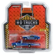 1:64 GreenLight *HD TRUCKS 24* Ford Drag Team 1969 F350 Ramp & Mustang *NIP*