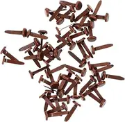 COSMEVIVI 200pcs Two-legged Nails for Boys and Girls Diy Crafts Smooth Edges Durable Iron Material for Handicrafts and Creative Parent Activities Antique Finish