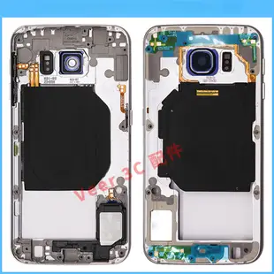 後蓋 適用 三星 S6 G920F S6 Edge 後蓋 中框 電池背蓋 G925F 後殼 電池蓋 更換料件