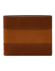 [Fossil] Everett Bifold Wallet with Flip ID in Medium Brown