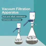 Vacuum Filter Apparatus Lab Glass Sand Core Liquid Solvent Membrane with Rubber