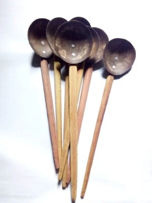 Coconut Shell Spoon Kitchen Handmade Eco Friendly Ceylon Tools 100% Natural New