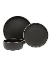 [Salt&Pepper] Hana 12 Piece Dinner Set in Black