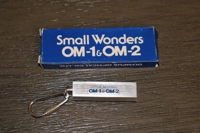 Vintage Olympus Cameras Small Wonders OM-1 OM-2 Keychain Key Ring NOS