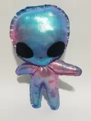 Alien Iridescent Holographic Pink Blue Plush Chibi Kawaii Cute
