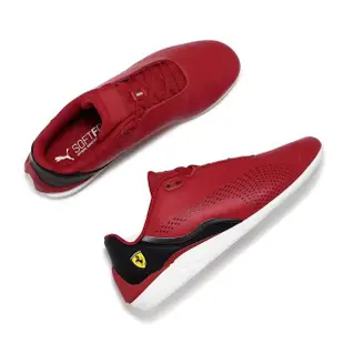 【PUMA】賽車鞋 Ferrari Drift Cat Decima 男鞋 紅 黑 法拉利 皮革 低筒(307193-08)