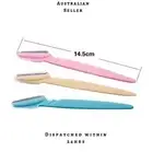 3 Pk FACIAL RAZORS eyebrow razor Shave Hair & Exfoliate your Face ladies shaver