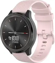 [MH MOIHSING] Bands for Garmin Venu,Venu Sq,Vivoactive 3,Vivoactive 3 Music,Vivomove Luxe,Vivomove Style, Vivomove HR Watch Band, 20mm Adjustable Elastic Replacement Strap for Forerunner 645/245 Music