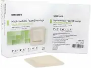 McKesson Silicone Foam Dressing, 3 X 3 Square Adhesive w/ Border Sterile, BX/10