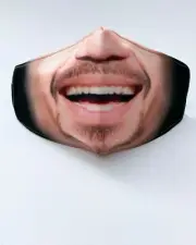 Funny Celebrity Face Mask - Manny Pacquiao Pacman Reusable Face Mask, Washable