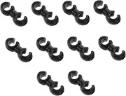 SUPVOX 10pcs S-Hook Clips Bike Cable Clamps Bicycle Hose Clamps Wire Buckles for Mountain Road Bikes