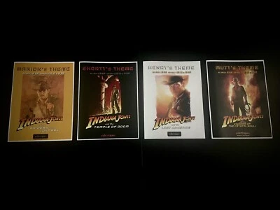 Indiana Jones SOUNDTRACK SET Raiders Temple Crusade Kingdom SHEET MUSIC Williams