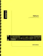T.C. Electronics Triple-C Multiband Compressor OWNER USER'S MANUAL