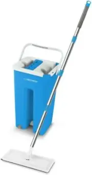 Esperanza Mop with Bucket EHS004 Blue White Microfibre