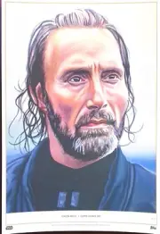 Topps Living Set Star Wars Fine Art 10x14 Poster - Galen Erso - GOLD FOIL 1/1