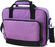 NonMiFyR Projector Bag Storage Pouch Adjustable Shoulder Strap Polyester Home Universal Multifunctional with Handle Purple Travel Case