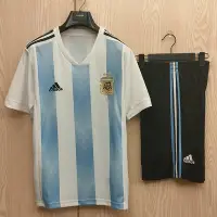 在飛比找Yahoo!奇摩拍賣優惠-阿根廷2018世界盃球迷版球衣10號梅西11號迪瑪利亞迪巴拉