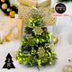 摩達客耶誕-2尺/2呎(60cm)特仕幸福型裝飾黑色聖誕樹 (果綠金雪系全套飾品)超值組不含燈/本島 (5折)