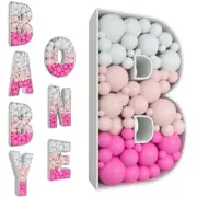 100cm Large Letter baby Balloon Frame Mosaic Balloon Filling Box Filling Stand