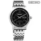 SEIKO 精工 / 機械上鍊羅馬不鏽鋼手錶 黑色 / 4R36-00Y0D / 39mm