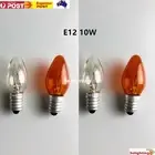 5 10pk 10W/220V E12 Replacement Bulb Clear for Night Light Red Small Screw Aus